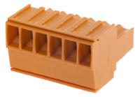 1597400000 Weidmuller, 3.5mm Pitch, BL, 6 Way, Pluggable Terminal Block, Plug, Cable Mount, Screw Down Termination,