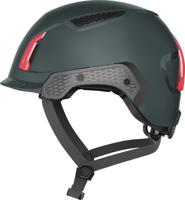 99773 ABUS SPECTOR Grey Safety Helmet with Chin Strap, AdjustableVentilated