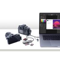 fcreadmicro3v2 StarTech.com 3 port USB 3.0 Memory Card Reader for CF, MicroSD, SD Memory Cards