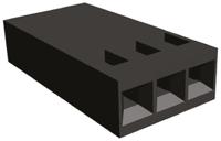 87499-6 TE Connectivity, AMPMODU MOD IV Female Connector Housing, 2.54mm Pitch, 3 Way, 1 Row