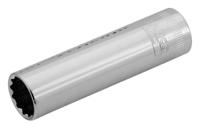 a7402dm-8 Bahco 3/8 in Drive 8mm Standard Socket, 8mm, 63 mm Overall Length