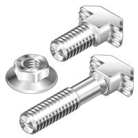 3842528721 Bosch Rexroth M8 T-Head Bolt, Connecting Component, Strut Profile 40 mm, 45 mm, 50 mm, 60 mm, Groove Size 10mm