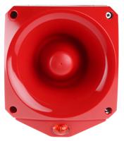 end-6002 Klaxon Nexus Pulse Series Red Sounder Beacon, 17 → 60 V dc, IP66, Base Mount, 110dB at 1 Metre