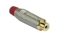 acjr-srd Amphenol Industrial Satin Gold Cable Mount RCA Socket, Gold, 10A