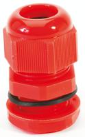 ngm25-red HellermannTyton NGM Series Red Nylon Cable Gland, M25 Thread, 13mm min., 18mm max., IP68
