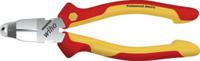 38853 Wiha Combination Pliers, 170 mm Overall, Bent, Flat Tip, VDE/1000V