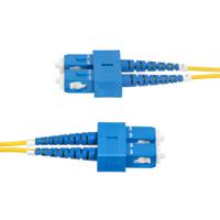 smdos2scsc5m StarTech.com SC to SC Duplex Single Mode OS2 Fibre Optic Cable, Yellow, 5m