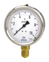 9626943 WIKA G 1/4 Analogue Pressure Gauge 160bar Bottom Entry 63mm Outside Diameter, UKAS
