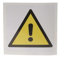 813-4435 RS PRO Self-Adhesive General Hazard Hazard Warning Sign
