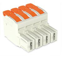 832-1104 Wago 10.16mm Pitch 4 Way Pluggable Terminal Block, Plug