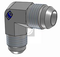 6emtxs Parker Hydraulic Elbow Compression Tube Fitting UNF 9/16-18 Male to UNF 9/16-18 Male, 6EMTXS
