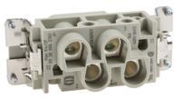 09380062701 HARTING Heavy Duty Power Connector Insert, 80A, Female, Han K Series, 6 Contacts