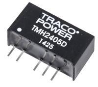 tmh-2405d TRACOPOWER TMH DC-DC Converter, ±5V dc/ ±200mA Output, 21.6 → 26.4 V dc Input, 2W, Through Hole, +85°C Max Temp