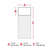 ptl-34-427-yl Brady B-427 Self-laminating Vinyl Transparent/Yellow Cable Labels, 38.10mm Width, 152.4mm Height, 50 Qty