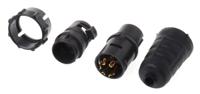 en3c5mx Switchcraft Circular Connector, 5 Contacts, Cable, Standard Connector, Plug, Male, IP68, IP69K, EN3 Series
