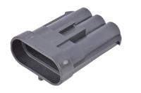 12124686 Delphi, Metri-Pack 630 Automotive Connector Plug Black Cable Mount 3 Way, Crimp Termination
