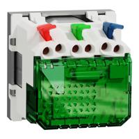 nu301530 Schneider Electric Aluminium Cover Plate FR Socket, USB C Electrical Socket