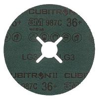 3m-987c-diam-125-36 3M Cubitron™ II Aluminium Oxide Grinding Disc, 125mm, Coarse Grade, P36 Grit, 25 in pack