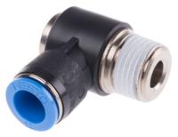qslv-12-12-i Festo QS Series Elbow Threaded Adaptor, R 1/2 Male to Push In 12 mm, Threaded-to-Tube Connection Style, 153105