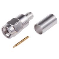 r124076320w Radiall, Plug Cable Mount SMA Connector, 50Ω, Crimp Termination, Straight Body
