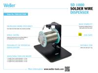 t0051301799 Weller Soldering Accessory SD1000 Solder Dispenser, for use with ABW2