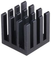 ick-pga-6x6x14 Fischer Elektronik Heatsink, Universal Square Alu, 18.6K/W, 14 x 14 x 14mm, Conductive Foil