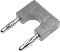 208-0239 RS PRO Grey Male Banana Plug, 4 mm Connector, 32A, 30V, Nickel Plating