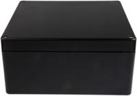 144-4458 RS PRO Black Glass Fibre Reinforced Polyester Junction Box, IP66, ATEX, IECEx, 255 x 250 x 120mm