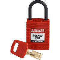150180 Brady LOTO-100 Key Weatherproof Nylon, Plastic Padlock, 4.72mm Shackle, 32.00mm Body