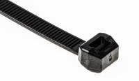 118-00066-t120ros-pa66hs-bk HellermannTyton Cable Tie, 385mm x 7.6 mm, Black Polyamide 6.6 (PA66), Pk-100