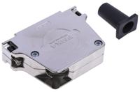 fmk4-k201-1731110063 FCT from Molex FMK Series Die Cast Zinc Angled D Sub Backshell, 37 Way, Strain Relief