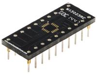 w13023rc Winslow Straight Through Hole Mount 0.5 mm, 2.54 mm Pitch IC Socket Adapter, 20 Pin Female QFN to 20 Pin Male DIP