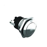 mpb037 Bulgin Push Button Switch, Momentary, Panel Mount, 19.2mm Cutout, SPST, 50V, IP68