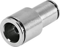 npqh-d-q14-q12-p10 Festo NPQH Series Reducer Nipple, Push In 14 mm to Push In 12 mm, Tube-to-Tube Connection Style, 578333