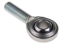 198-9099 RS PRO M10 x 1.5 Male Steel Rod End, 10mm Bore, 61mm Long, Metric Thread Standard, Male Connection Gender
