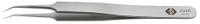 45-015-0835a EUROSTAT 110 mm, Stainless Steel, ESD Tweezers