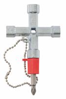 237-3435 RS PRO Diecast Zinc 12-way Cross Wrench, 65x65 mm Capacity