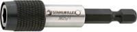 38250002 STAHLWILLE Round Bit Holder, 62 mm Tip, 1/4 in Drive, Hex Drive, 62 mm Overall