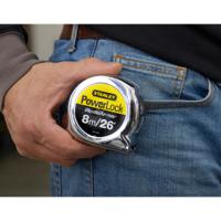 0-33-526 Stanley Powerlock 8m Tape Measure, Metric & Imperial
