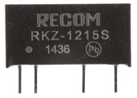rkz-1215s Recom RKZ DC-DC Converter, 15V dc/ 132mA Output, 10.8 → 13.2 V dc Input, 2W, Through Hole, +85°C Max Temp -40°C