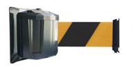 rwx1100nj Viso Black & Yellow Steel Retractable Barrier, 10m, Black, Yellow Tape