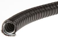 sp12bl10m Adaptaflex Flexible Conduit, 12mm Nominal Diameter, Galvanised Steel, Black