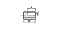 rbc14s SMC Nut RBC14S, For Use With Shock Absorber
