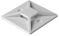 151-28479-mb4-pa66-wh HellermannTyton White Cable Tie Mount 28 mm x 28mm, 5.4mm Max. Cable Tie Width