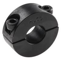 046201012 Huco Shaft Collar, Two Piece, Clamp Screw, Bore 12mm, OD 28mm, W 11mm, Steel