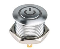 175-8453 RS PRO Illuminated Push Button Switch, Momentary, Panel Mount, 16mm Cutout, SPST, White LED, 36V dc, IP67