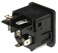 dc110001203 Schurter C14 Snap-In IEC Connector Male, 12A, 250 V