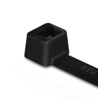 111-08290-t80i-pa66w-bk HellermannTyton Cable Tie, Inside Serrated, 300mm x 4.7 mm, Black Polyamide 6.6 (PA66), Pk-100