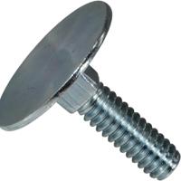 245-6712 Zinc Plated Steel Elevator Bolt, 1/4-20 x 1in