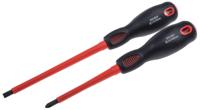 253-015 RS PRO Phillips; Pozidriv; Slotted Insulated Screwdriver Set, 10-Piece